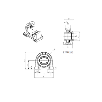 SNR EXPAE207 Bearing Units